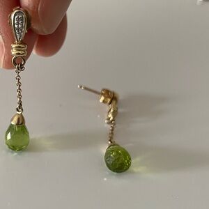 Crystal Drop 10K Gold Earrings (FREE WHEN BOUGHT WITH A NONJEWELRY ITEM)